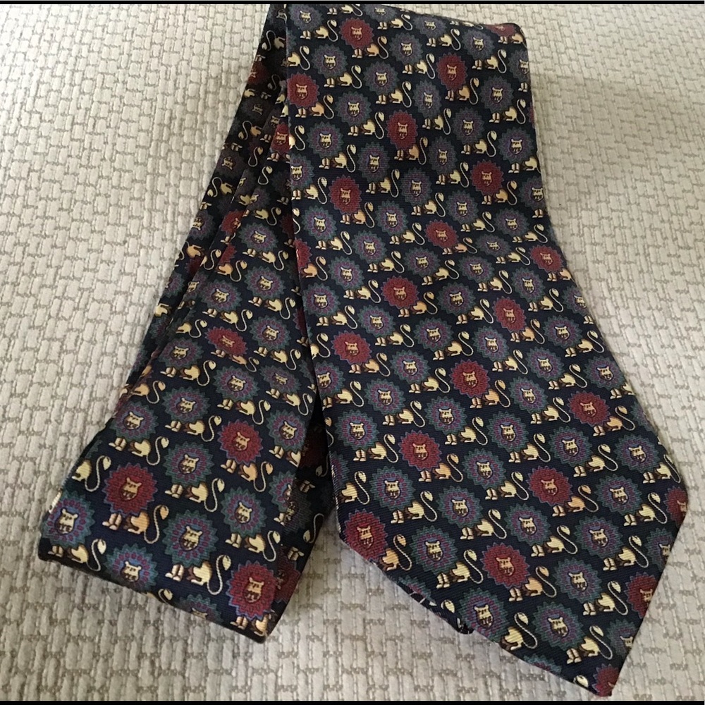 MARKS & SPENCER LONDON St. Michael Navy Silk Tie